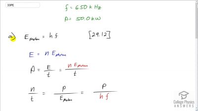 OpenStax College Physics Answers, Chapter 29, Problem 33 video poster image.