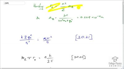 OpenStax College Physics Answers, Chapter 30, Problem 23 video poster image.