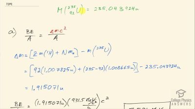 OpenStax College Physics Answers, Chapter 31, Problem 72 video poster image.